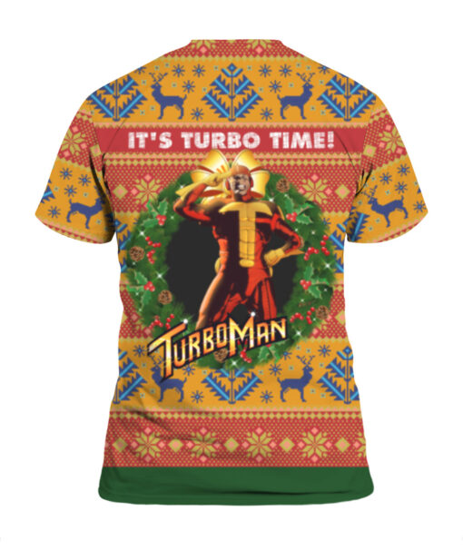 20vbs84lv6g64eak07sn6pfcdj APTS colorful back It's turbo time turbo man Christmas sweater