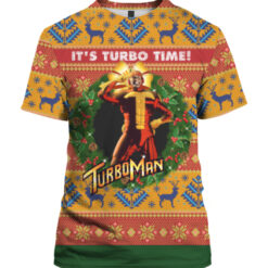 20vbs84lv6g64eak07sn6pfcdj APTS colorful front It's turbo time turbo man Christmas sweater