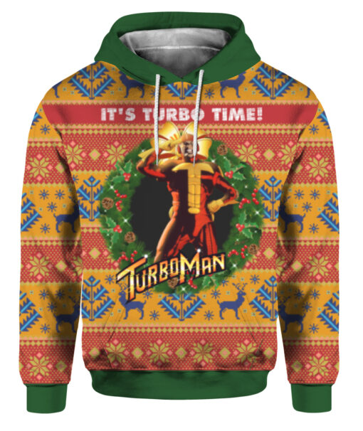 20vbs84lv6g64eak07sn6pfcdj FPAHDP colorful front It's turbo time turbo man Christmas sweater