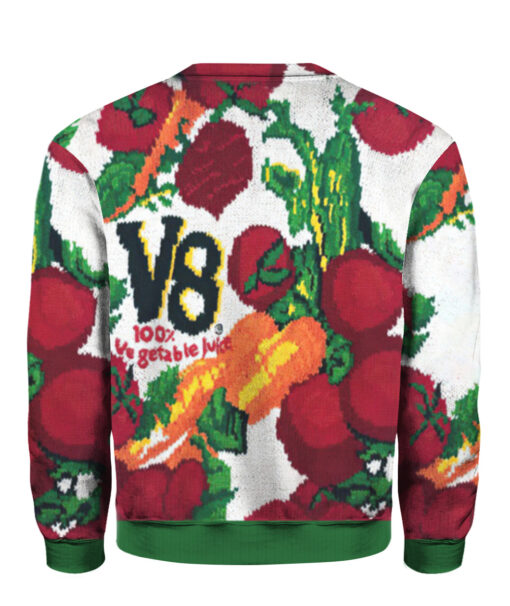226ik2dsb4r0h81fcuskiudjfi APCS colorful back V8 vegetable juice Christmas sweater