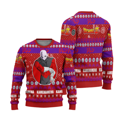 22b Jiren Anime ugly Christmas sweater