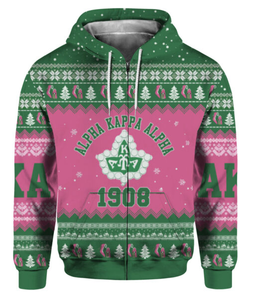 29fvg5o3pfj07af4vmlh5g2pes FPAZHP colorful front Aka 1908 alpha kappa alpha Christmas sweater