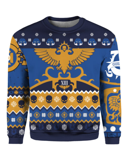 2ab1llhgpnmc31iq6llv515qgi APCS colorful front Warhammer0k blue ugly Christmas sweater