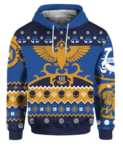 2ab1llhgpnmc31iq6llv515qgi FPAHDP colorful front Warhammer0k blue ugly Christmas sweater