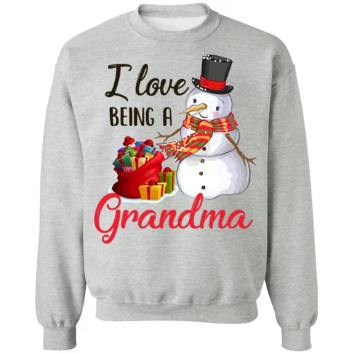 3 99 I love being a grandma snowman Christmas sweater