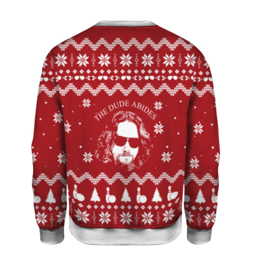 334fa87367ba810be1df168df2868105 AOPUSWT Colorful back Big Lebowski the dude abides Christmas sweater