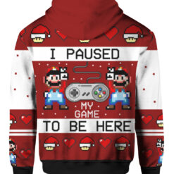 33sbqk6n5sttakmuecc3pdd3a3 FPAZHP colorful back I paused my game to be here Christmas sweater