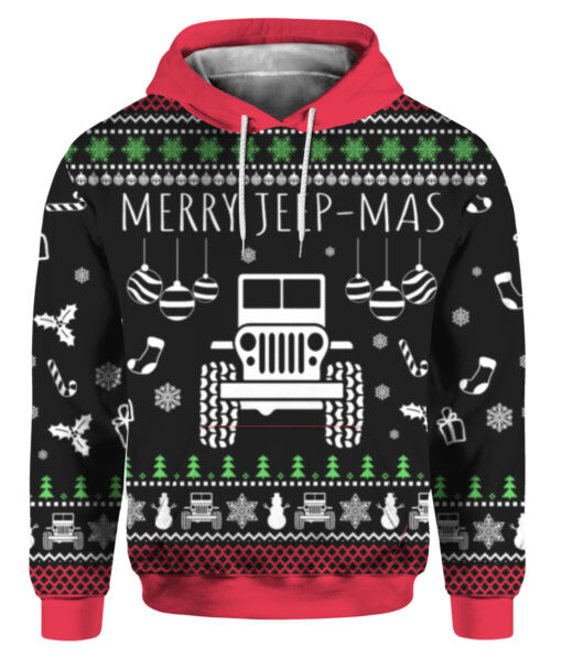 35ur31jpjc7cg6unpjpg2objm5 FPAHDP colorful front Merry Jeep mas Christmas sweater