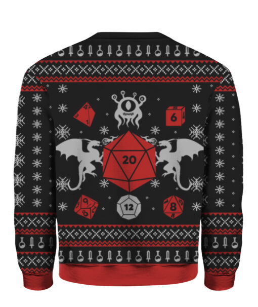 370j3q9abs8lqrtret19r4r02h APCS colorful back Have yourself a merry little crit mas dungeons and dragons Christmas sweater