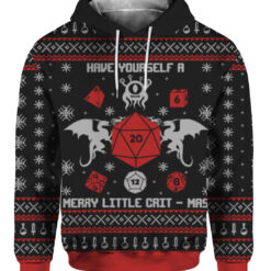 370j3q9abs8lqrtret19r4r02h FPAHDP colorful front Have yourself a merry little crit mas dungeons and dragons Christmas sweater