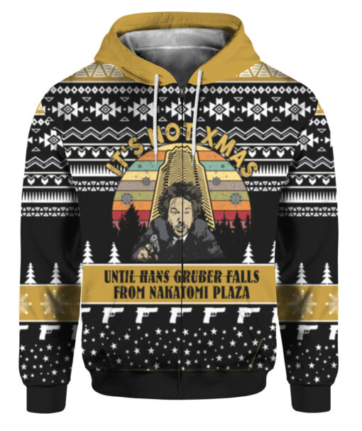 38ma1ma99aco2oq9ldklq1evjm FPAZHP colorful front It's not Xmas until Hans gruber falls from Nakatomi Christmas sweater