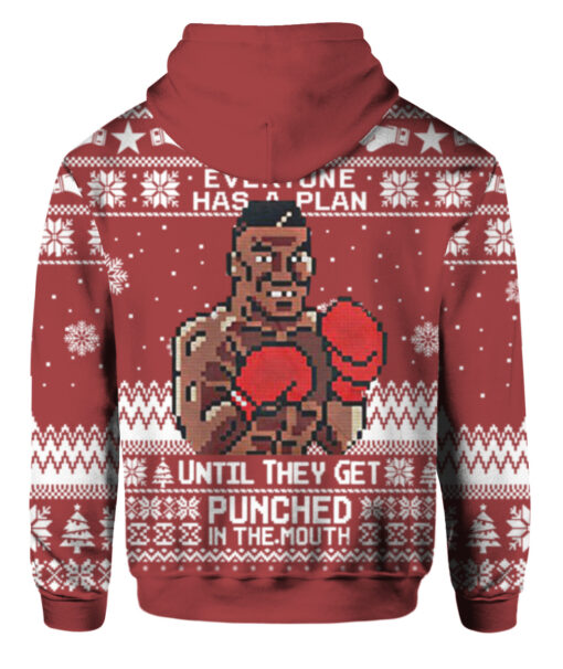 3ehclf7pidel60f1r02e74rvm6 FPAHDP colorful back Mike Tyson everyone has a plan until Christmas sweater