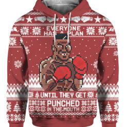 3ehclf7pidel60f1r02e74rvm6 FPAHDP colorful front Mike Tyson everyone has a plan until Christmas sweater