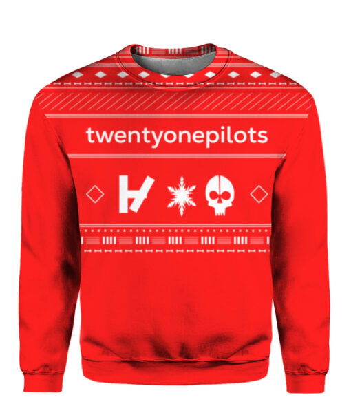 3lnh6msb1iedtektq2p0u62dv8 APCS colorful front Twenty one pilots Christmas sweater