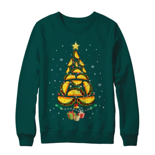 4 76 Tacos christmas tree Christmas sweatshirt