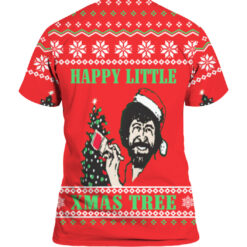 49inje7otcpmn4elbvu3le0f3p APTS colorful back Bob Ross happy little Xmas Tree Christmas sweater