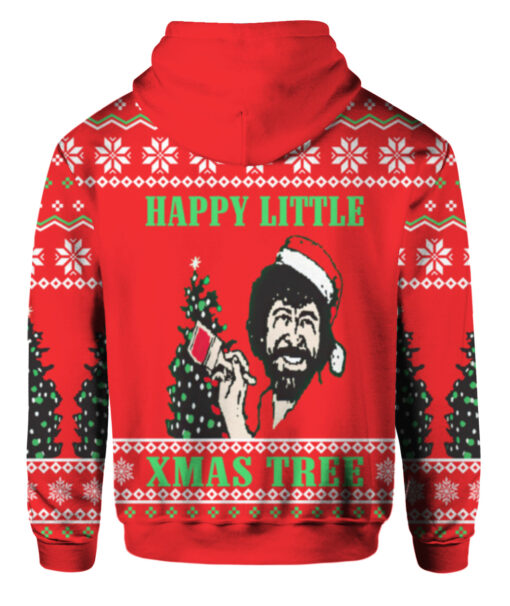 49inje7otcpmn4elbvu3le0f3p FPAHDP colorful back Bob Ross happy little Xmas Tree Christmas sweater