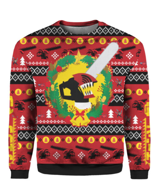 4am44c0nrpapb16hhhdpsjms42 APCS colorful front Chainsaw Man Christmas sweater