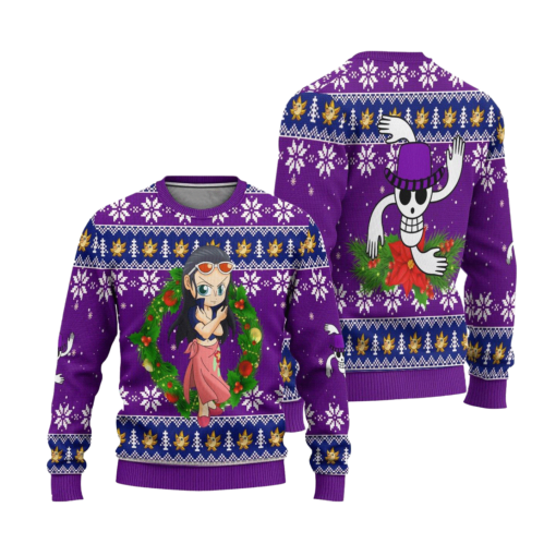 4b fc44a1e1 07a5 433d 9330 336d039c6319 Robin One Piece Anime ugly Christmas sweater