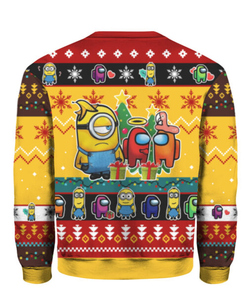 4du8r1ppp8mcsr0bp2ld917nv0 APCS colorful back Among Us Minion ugly Christmas sweater