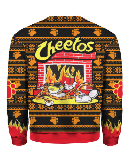 4hvclrk0im74c7sborot6ik0n1 APCS colorful back Cheetos Chester Cheetah Fireplace ugly Christmas sweater