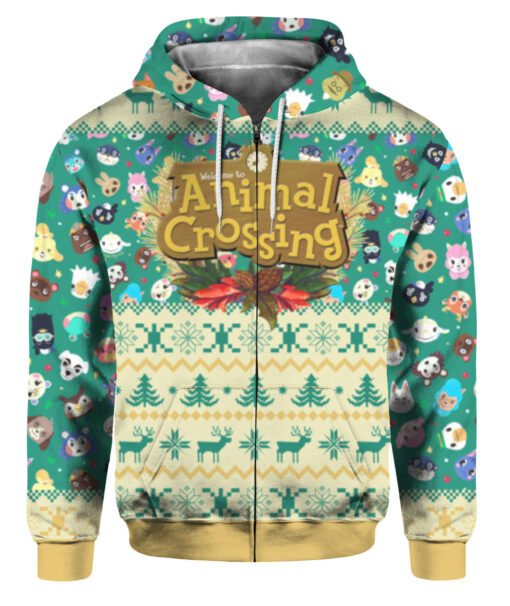 4np1hf4pd30c489pq9nqr9kkiv FPAZHP colorful front Welcome to animal crossing ugly Christmas sweater