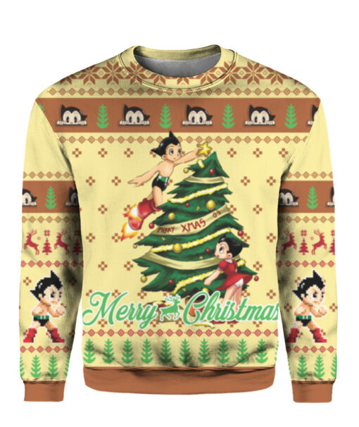 4o6pajpe293r419ln5hhso87pi APCS colorful front Astro Boy Christmas Sweater