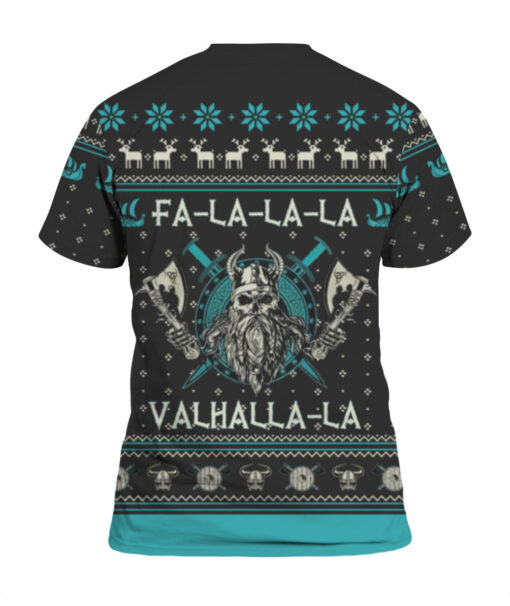 5772k8qkh2g3p88vu4o8b3kl0b APTS colorful back Viking Fa la la la valhalla la Christmas sweater