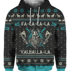 5772k8qkh2g3p88vu4o8b3kl0b FPAZHP colorful front Viking Fa la la la valhalla la Christmas sweater
