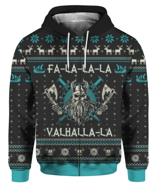 5772k8qkh2g3p88vu4o8b3kl0b FPAZHP colorful front Viking Fa la la la valhalla la Christmas sweater