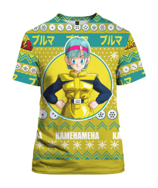 5ccutp85fmvo82mmvkegtpliuj APTS colorful front Bulma Anime ugly Christmas sweater