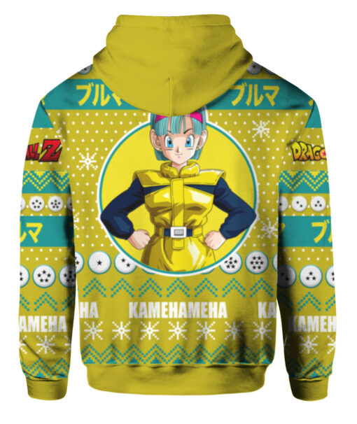 5ccutp85fmvo82mmvkegtpliuj FPAHDP colorful back Bulma Anime ugly Christmas sweater