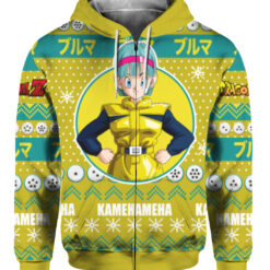 5ccutp85fmvo82mmvkegtpliuj FPAZHP colorful front Bulma Anime ugly Christmas sweater