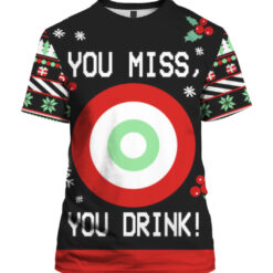 5grg7498t16r8hidj89fltj289 APTS colorful front You miss you drink Christmas sweater