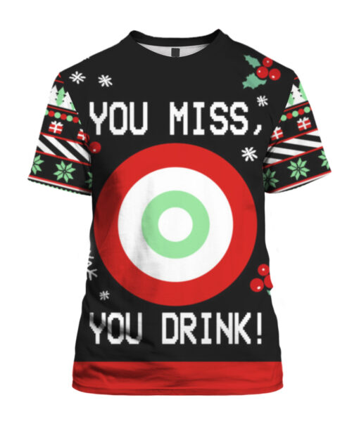 5grg7498t16r8hidj89fltj289 APTS colorful front You miss you drink Christmas sweater