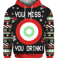 5grg7498t16r8hidj89fltj289 FPAHDP colorful front You miss you drink Christmas sweater