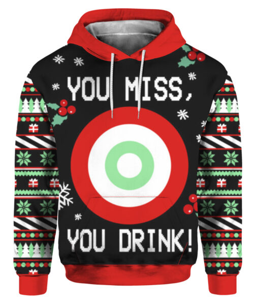 5grg7498t16r8hidj89fltj289 FPAHDP colorful front You miss you drink Christmas sweater