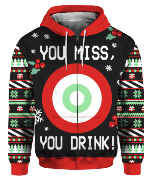 5grg7498t16r8hidj89fltj289 FPAZHP colorful front You miss you drink Christmas sweater