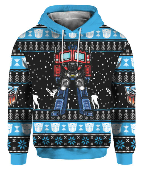 5ljenl08t70a1i6np3ihjged1h FPAHDP colorful front Optimus Prime Christmas sweater