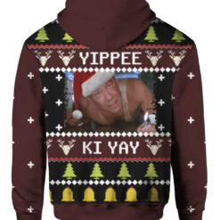 6bvm2d48516ictibbpg35tm200 FPAHDP colorful back Yippee Ki Yay ugly Christmas sweater