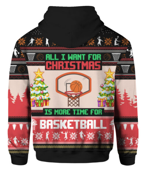 6f6pe9lbvl7vjpvnaei482et78 FPAHDP colorful back All I want for Christmas is more time for basketball Christmas sweater
