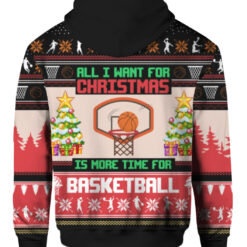 6f6pe9lbvl7vjpvnaei482et78 FPAZHP colorful back All I want for Christmas is more time for basketball Christmas sweater