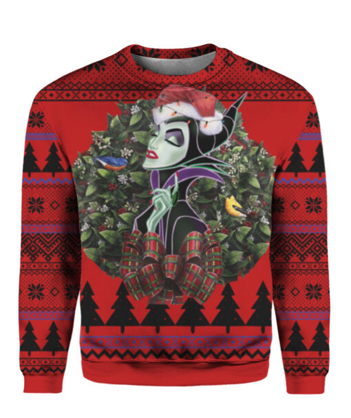 6ia7k3rurpsaujjqjkglgolr2p APCS colorful front Cartoon Maleficent Noel ugly Christmas sweater