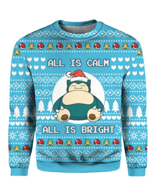 6jh1jrkrt06thnfsv0ebeo7apk APCS colorful front All is calm all bright snorlax Christmas sweater