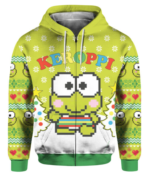 6jipclmf2qju61sal26g58nts0 FPAZHP colorful front Sanrio Keroppi Christmas sweater