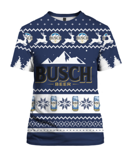 71juoa1mosf0siuahh523gprj4 APTS colorful front Busch Beer ugly Christmas sweater
