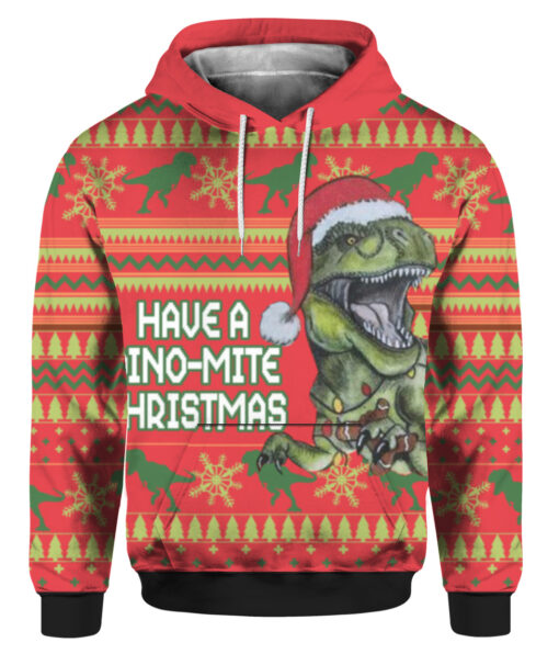 741a5ufaqomgjsvpeskhc6vjkh FPAHDP colorful front Dinosaur have a dino mite Christmas sweater