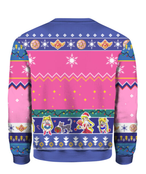 7b20t3h5tc7q2tlo6pejv29ih3 APCS colorful back Sailor Moon ugly Christmas sweater