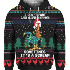 7e6t18udql7qqdm2phbe2jbhkh FPAZHP colorful front Chicken i don’t fart i just whisper in my pants Christmas sweater