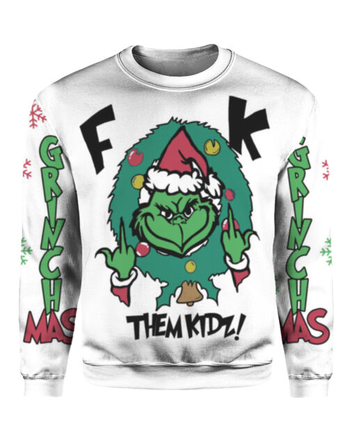 7sc02up7osm1imlns7s5peb8e3 APCS colorful front Grinch fk them kidz Christmas sweater